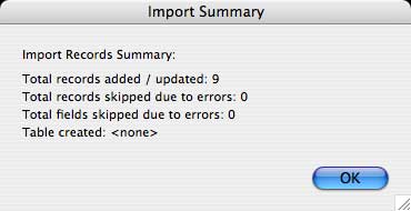 import summary